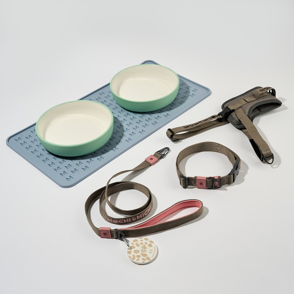 New Pup Essentials Kit - Grey/Pink