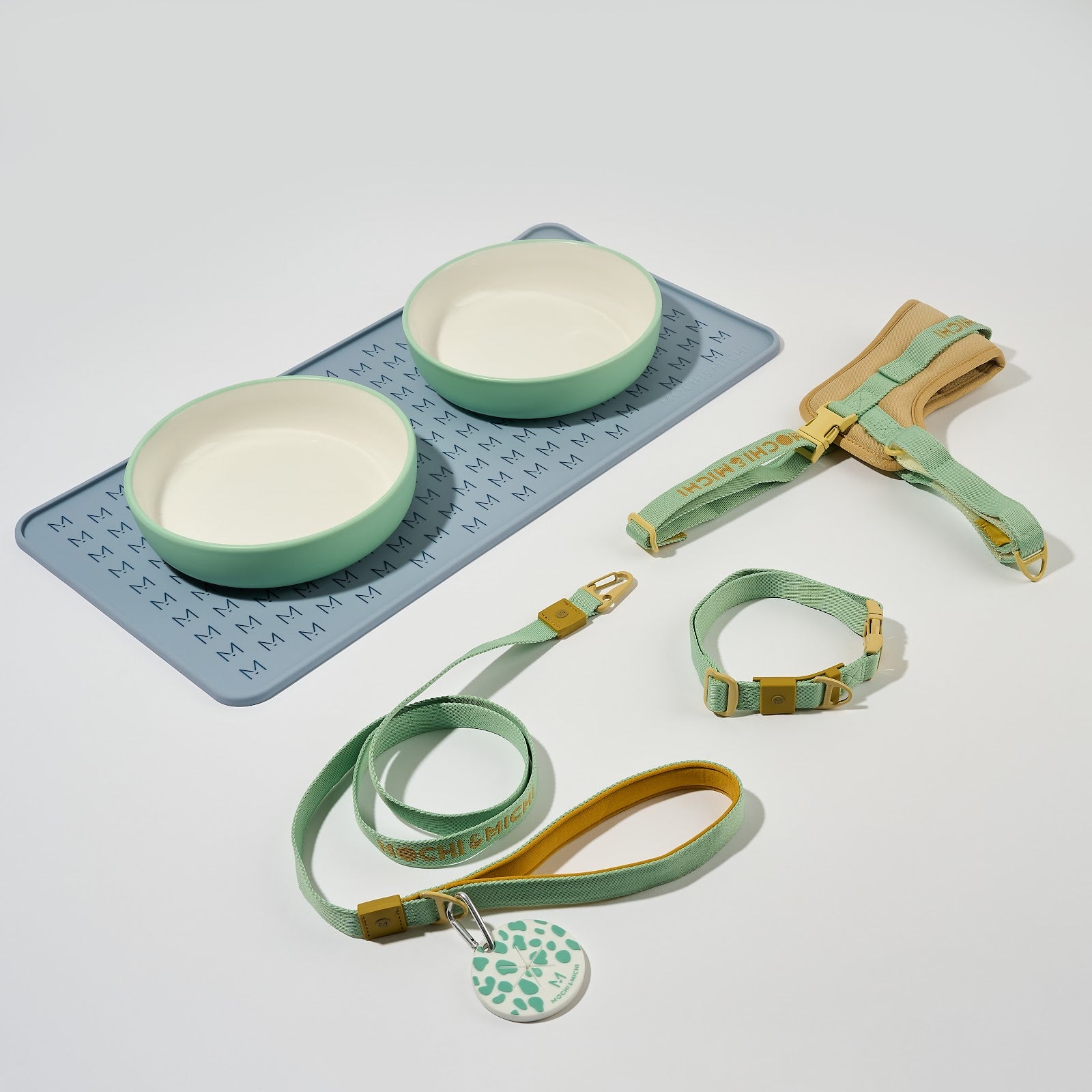New Pup Essentials Kit - Turquoise/Yellow – MochiandMichi